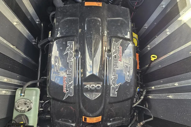 Slide: The Image of 2020 Moomba Max engine, Raptor 6.2L Indmar, super ultra-low emission. - 98