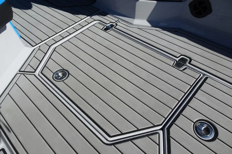 Slide: The Image of 2024 Nautique Super Air Nautique G23 boat deck with sleek, modern design and durable materials. - 17