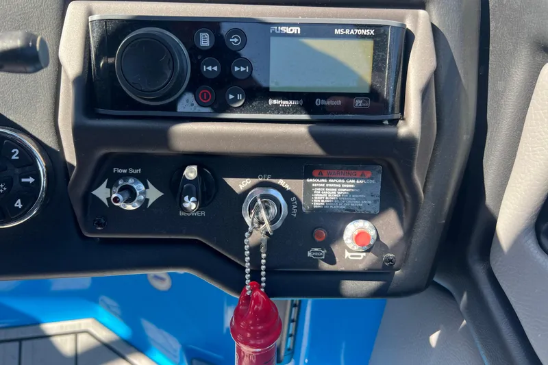 Slide: The Image of 2022 Moomba Kaiyen engine emission control label with warning notice. - 25