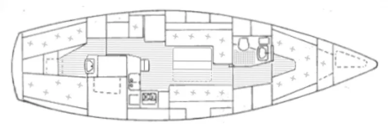 Slide: The Image of Hallberg-Rassy 38 1979 - 77