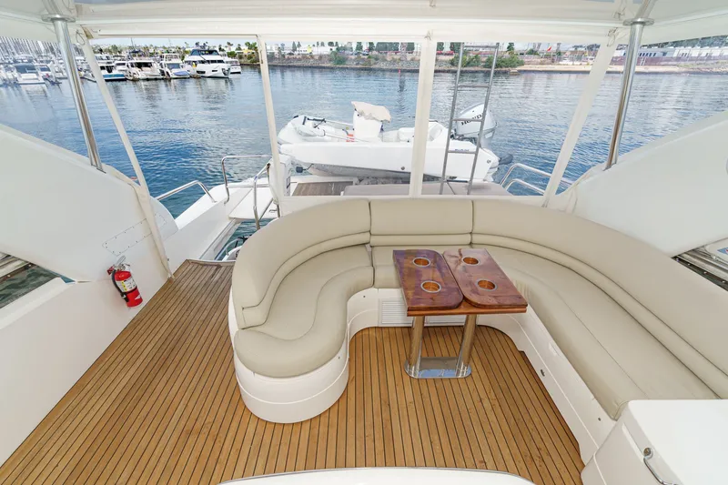 Slide: The Image of Luxurious seating area on a 2007 Princess 75 Fly yacht. - 34