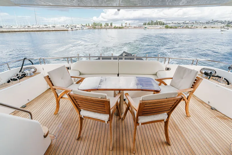 Slide: The Image of Deck area of Princess 75 Fly yacht, year 2007. - 35
