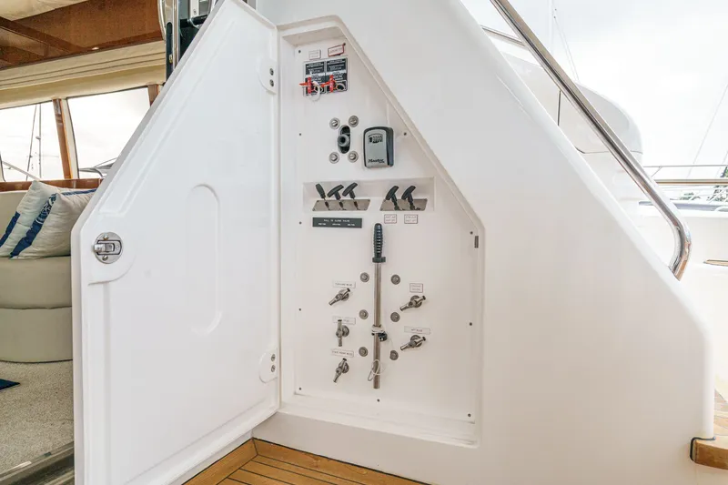 Slide: The Image of Control panel of a 2007 Princess 75 Fly yacht. - 40