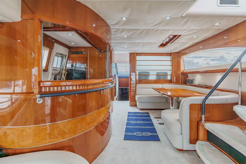 Slide: The Image of Luxurious interior of a 2007 Princess 75 Fly yacht. - 47