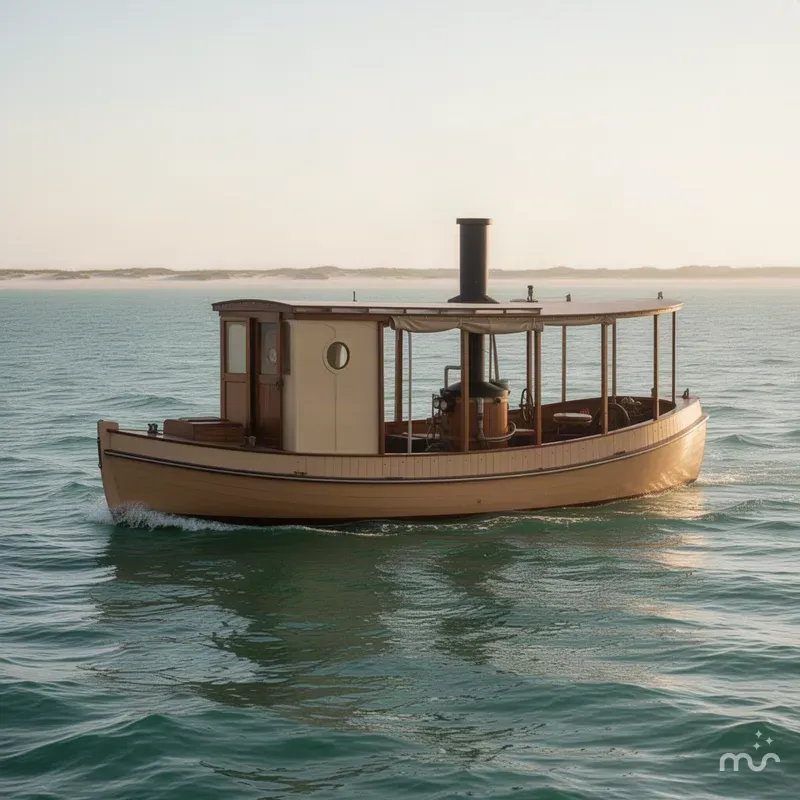 The Image of Homemade 22' Steamboat 1989 - 0