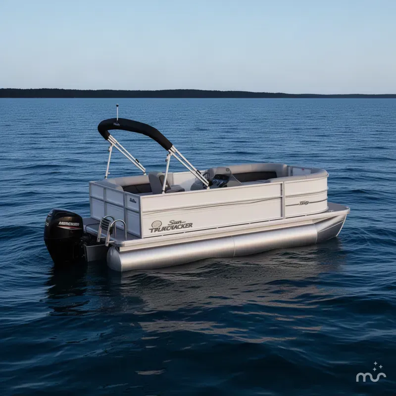 The Image of Sun Tracker Party Barge 16 DLX 2027 - 0