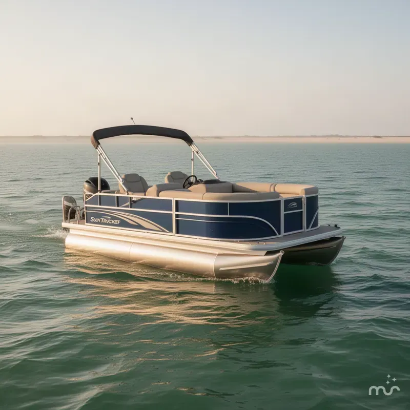 The Image of Sun Tracker Party Barge 16 DLX 2027 - 0