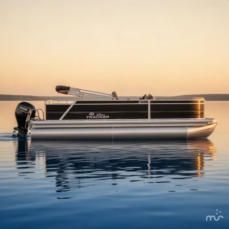 The Image of Sun Tracker Party Barge 22 RF DLX 2027 - 0