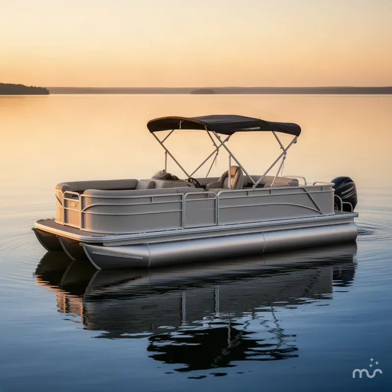 The Image of Sun Tracker Party Barge 22 RF DLX 2027 - 0