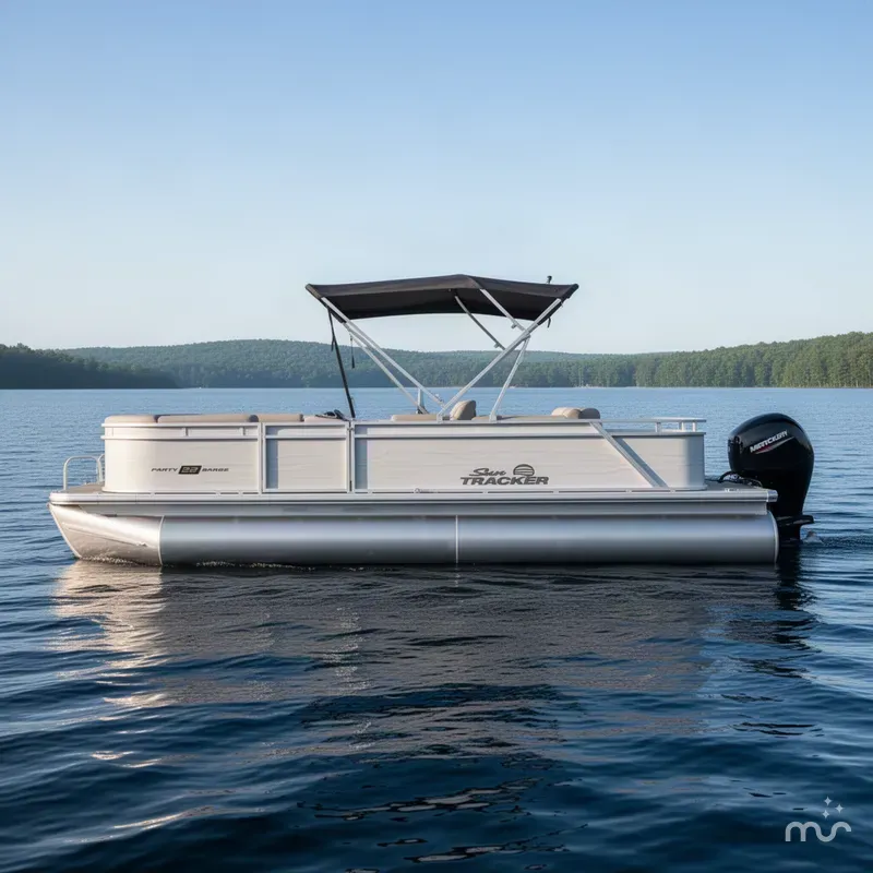 The Image of Sun Tracker Party Barge 22 RF DLX 2027 - 0