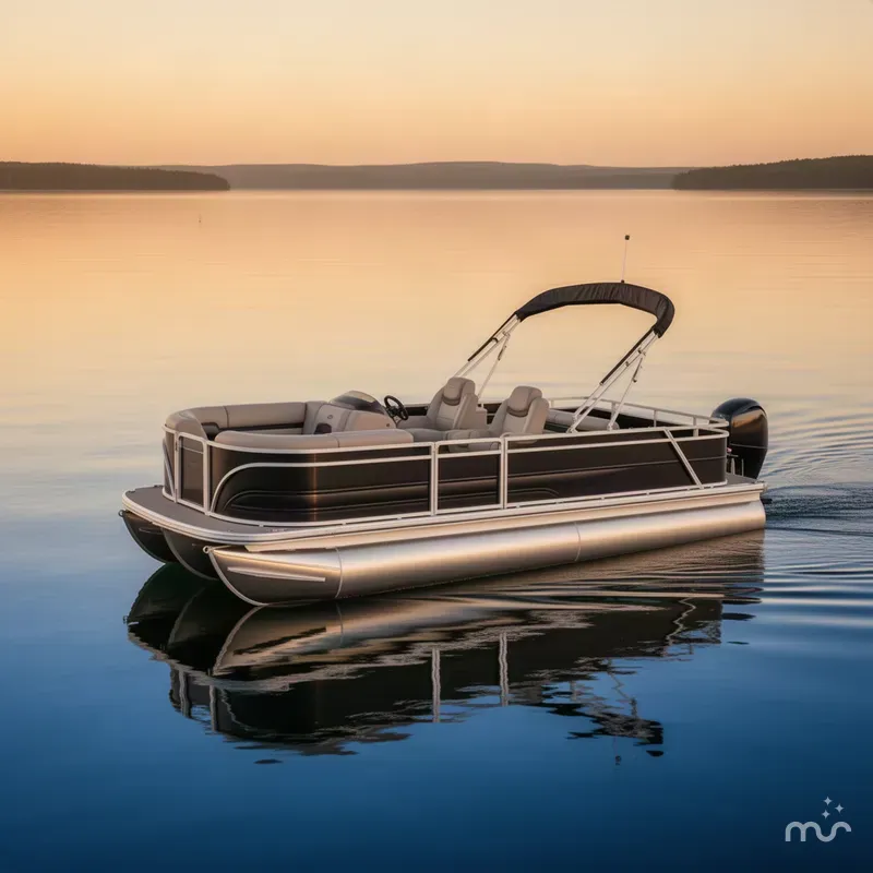 The Image of Sun Tracker Party Barge 22 RF DLX 2027 - 0