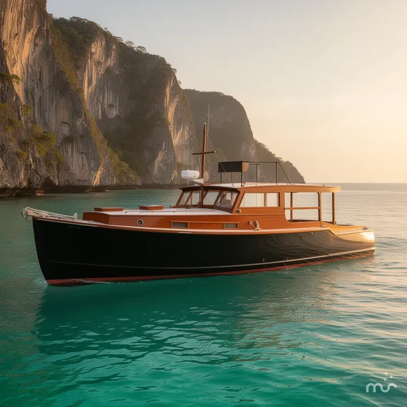 Slide: The Image of Classic Hemingway's Pilar Replica 1934 - 2