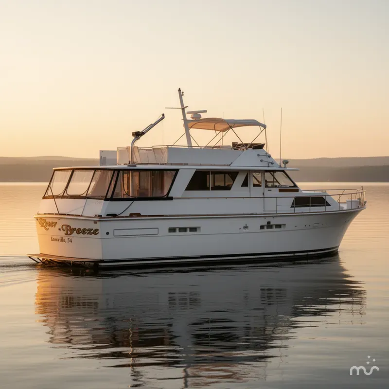 Slide: The Image of Trojan 54 Deckhouse Motoryacht 1977 - 0