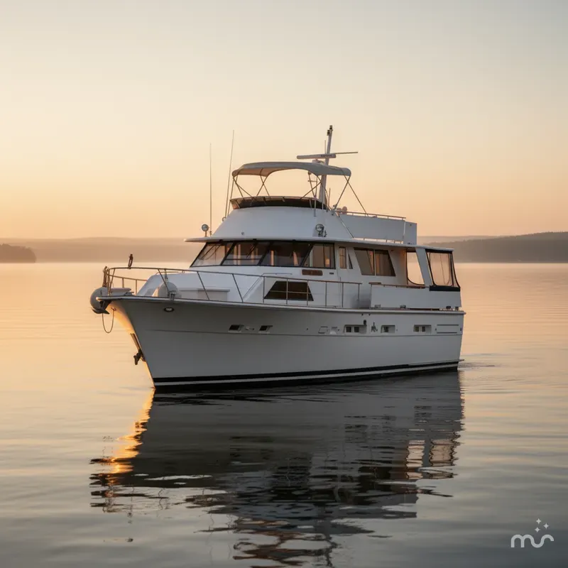 Slide: The Image of Trojan 54 Deckhouse Motoryacht 1977 - 1