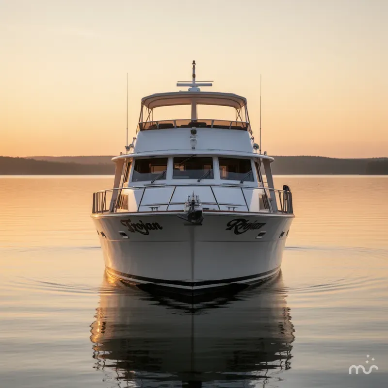 Slide: The Image of Trojan 54 Deckhouse Motoryacht 1977 - 2