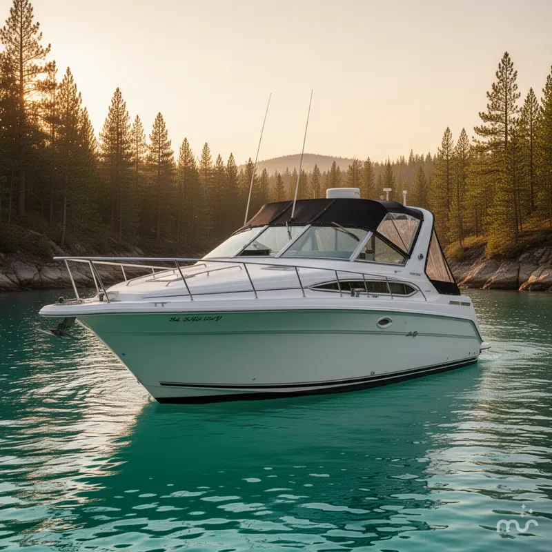 Slide: The Image of Sea Ray 330 Express Cruiser 1993 - 2