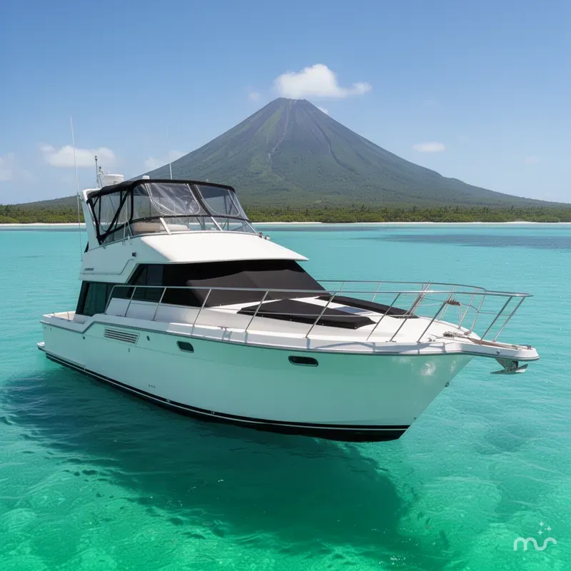 Slide: The Image of Carver Yachts 370 Voyager 1995 - 2