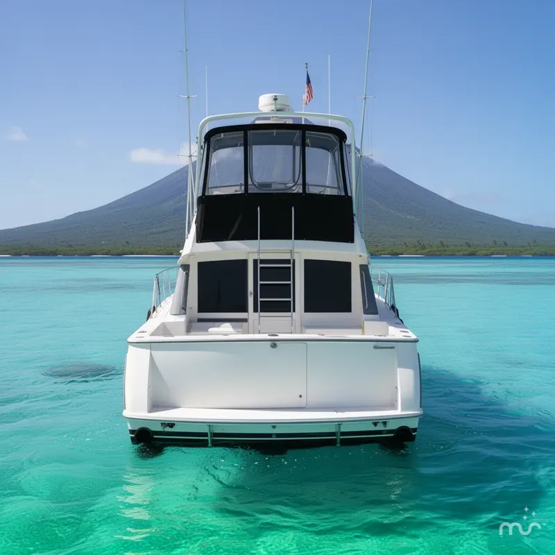 Slide: The Image of Carver Yachts 370 Voyager 1995 - 3
