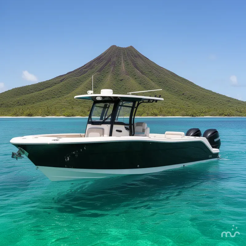 Slide: The Image of Robalo R302 Center Console 2026 - 2