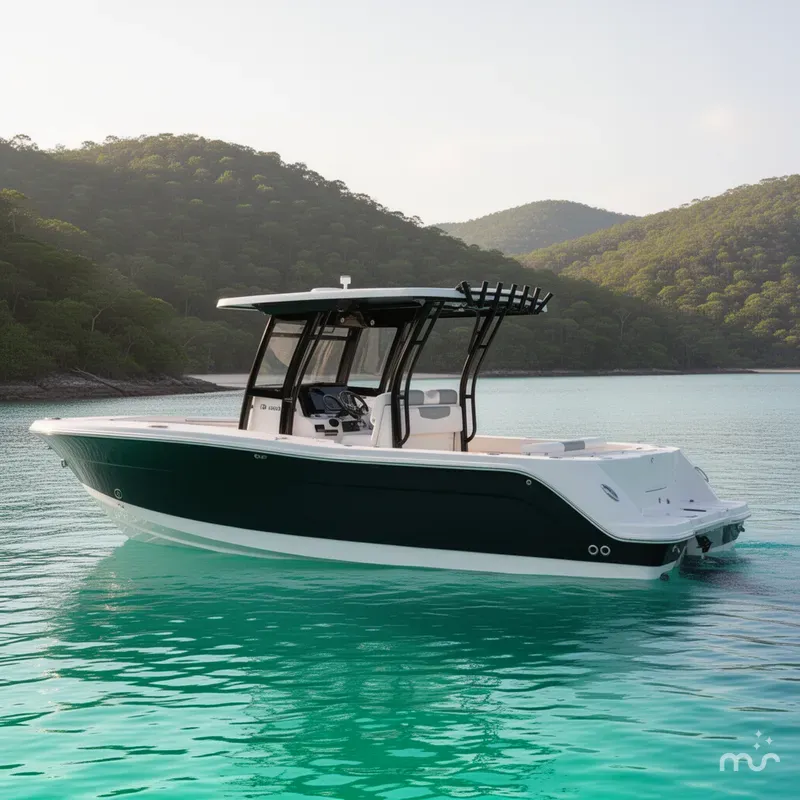 Slide: The Image of Robalo R302 Center Console 2026 - 2