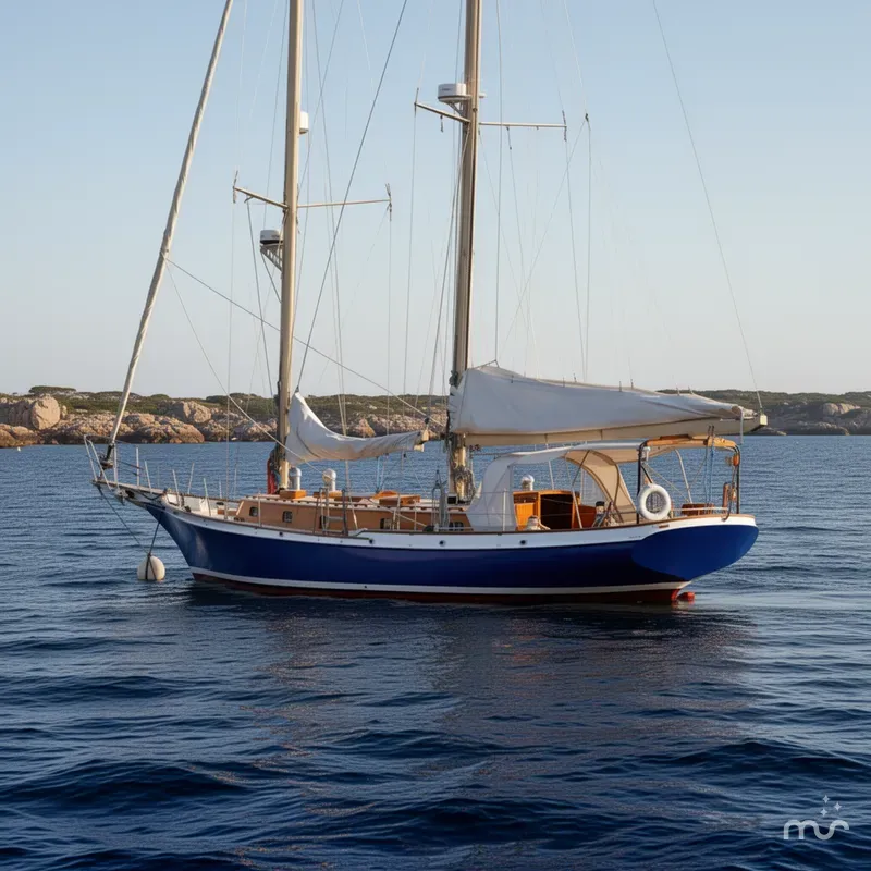 Slide: The Image of Cherubini 48 Staysail Schooner 1986 - 2