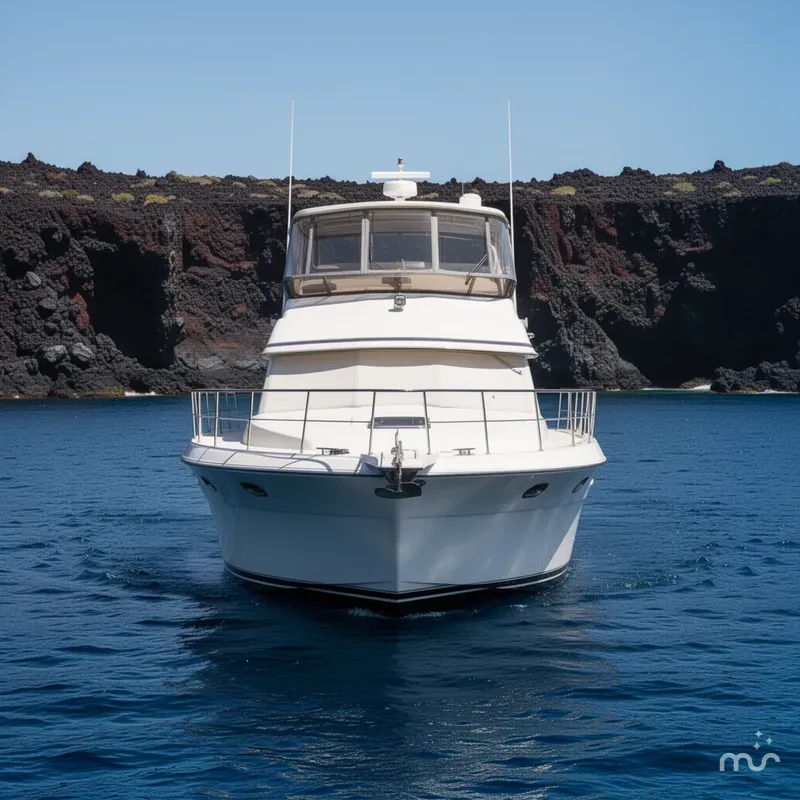 Slide: The Image of Carver Yachts 430 Cockpit Motor Yacht 1991 - 1