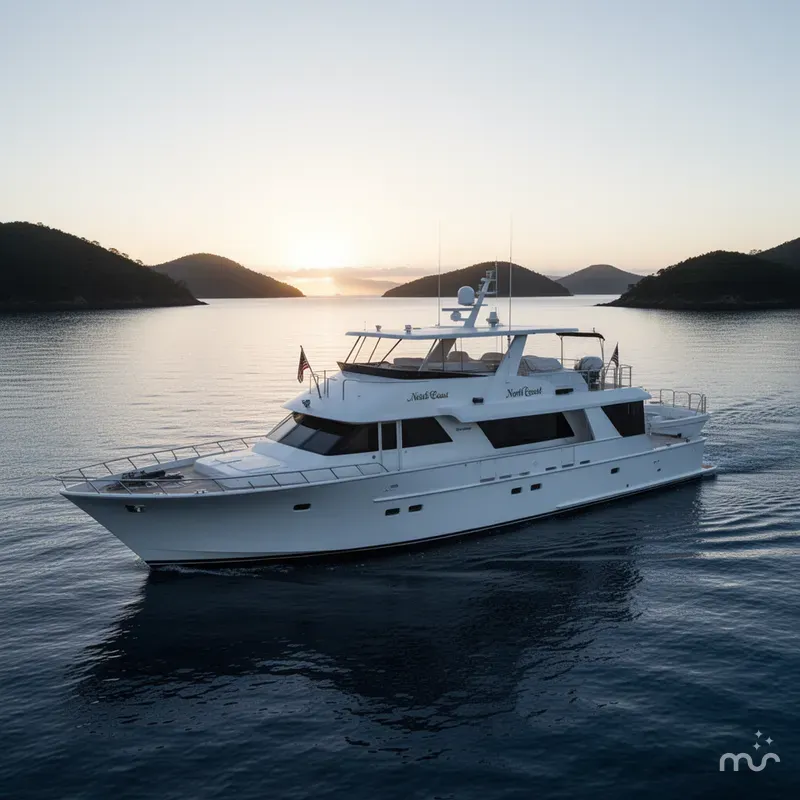 The Image of North Coast Raised Pilothouse Motor Yacht with California Deck 2002 - 0