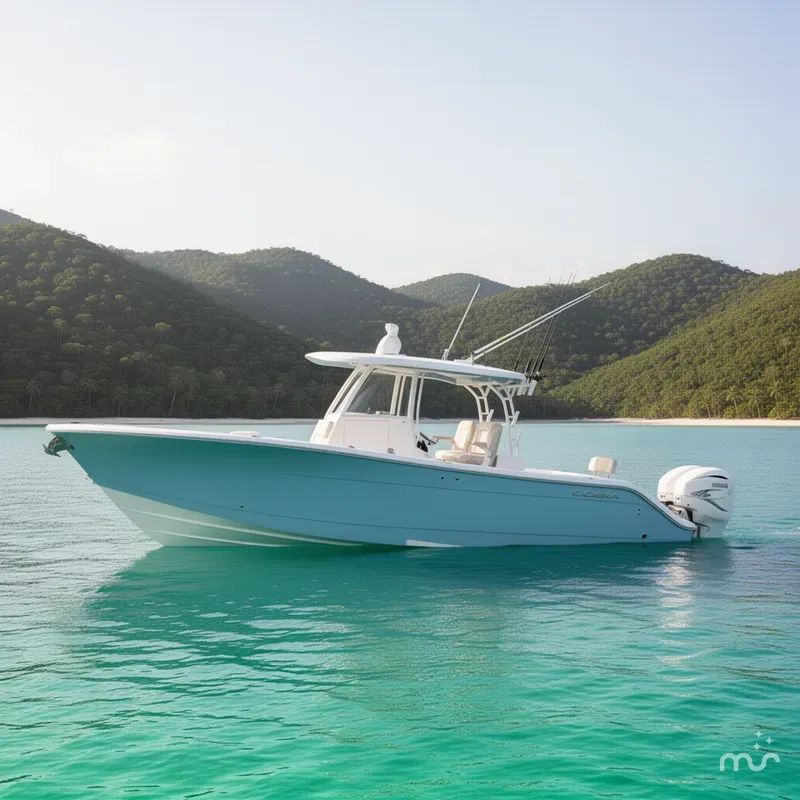 Slide: The Image of Cobia 350 Center Console 2026 - 2