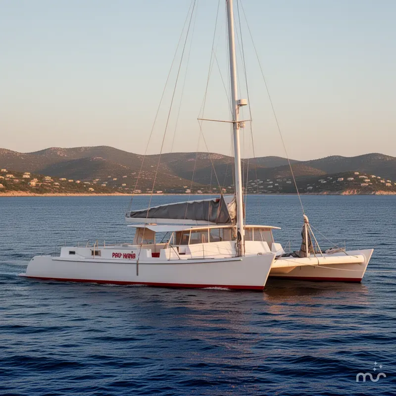 Slide: The Image of Custom Suncoast Catamaran 1987 - 2