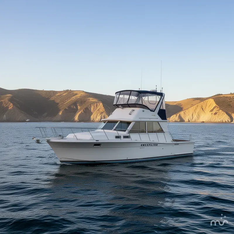 Slide: The Image of Uniflite 42 Flybridge 1973 - 2