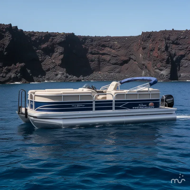 Slide: The Image of Sun Tracker Party Barge 20 DLX 2023 - 2