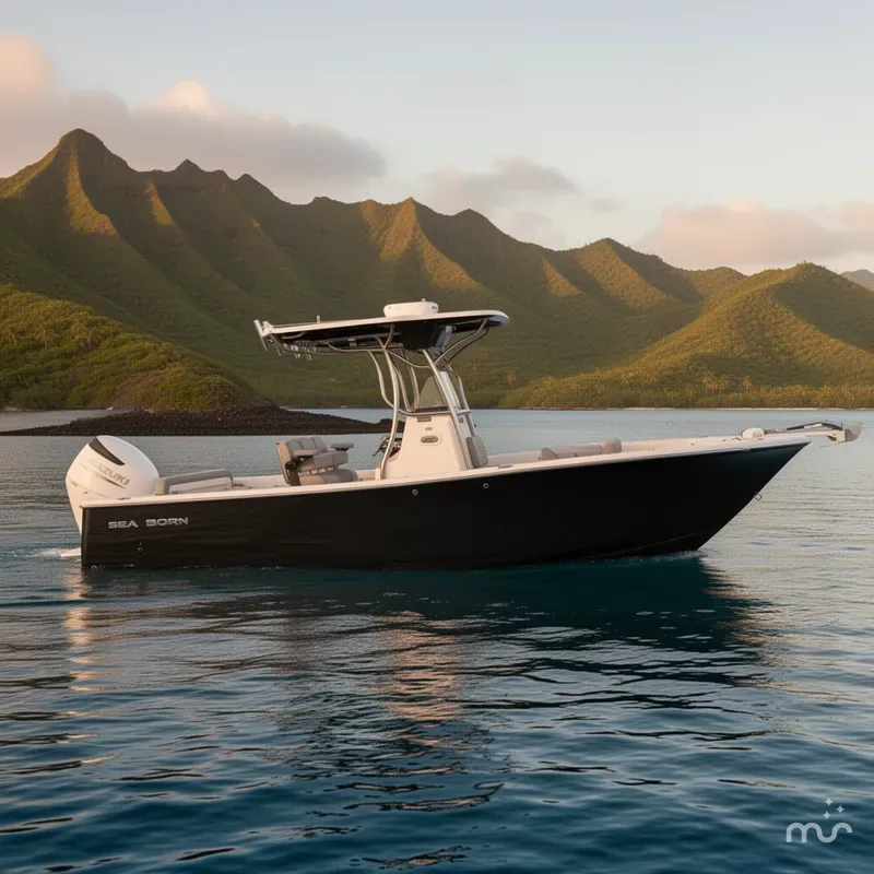 Slide: The Image of Sea Born LX24 Center Console 2022 - 2