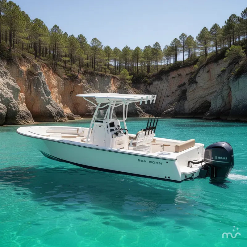 Slide: The Image of Sea Born LX24 Center Console 2023 - 2