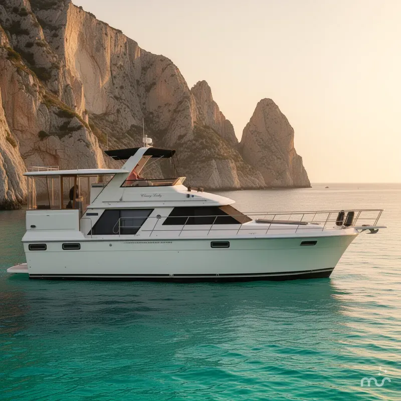 Slide: The Image of Carver Yachts 4207MY 1986 - 2