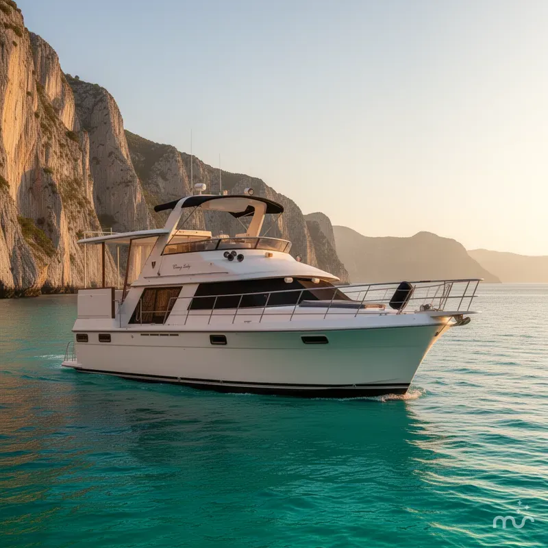 Slide: The Image of Carver Yachts 4207MY 1986 - 4