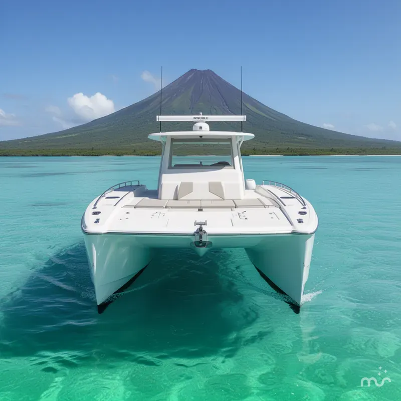 Slide: The Image of Invincible 40 Catamaran 2019 - 1
