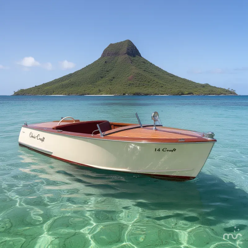 Slide: The Image of Chris-Craft kit boat 1954 - 2