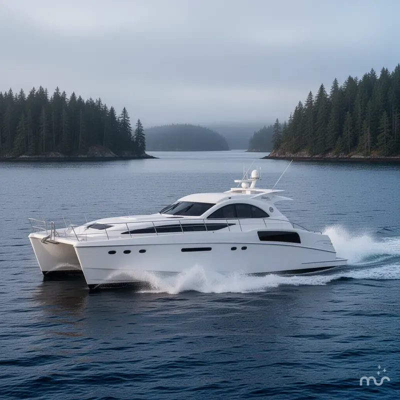 Slide: The Image of Custom Axcell Yachts 650 Power Catamaran 2010 - 4