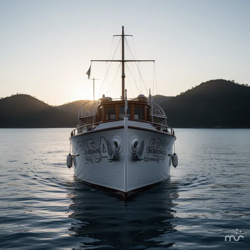 Slide: The Image of Custom HOFFAR-BEECHING Fantail Yacht 1929 - 3