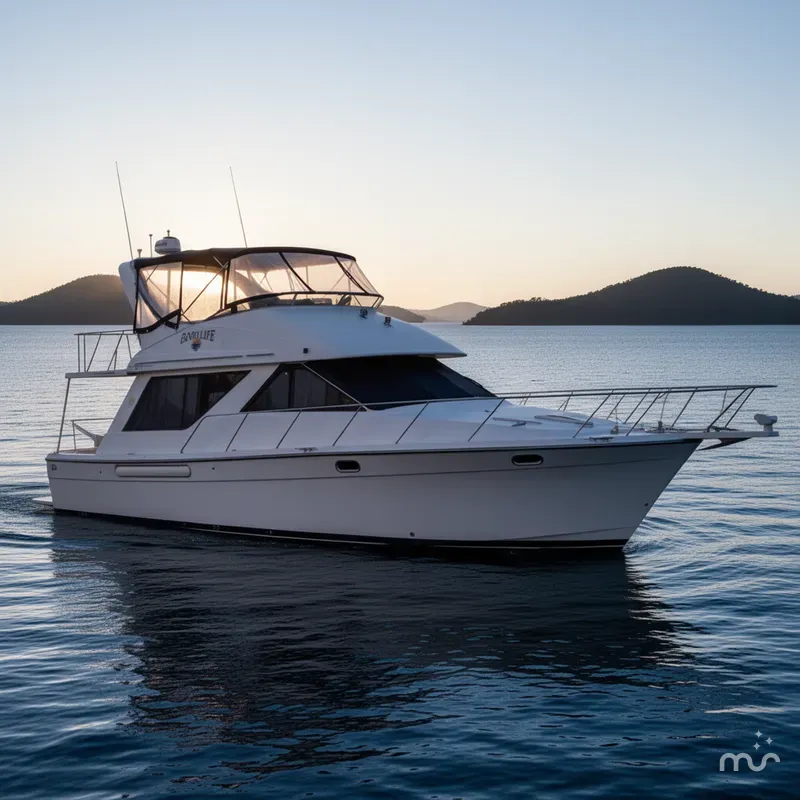 Slide: The Image of Bayliner 3988 Command Bridge Motoryacht 2002 - 0