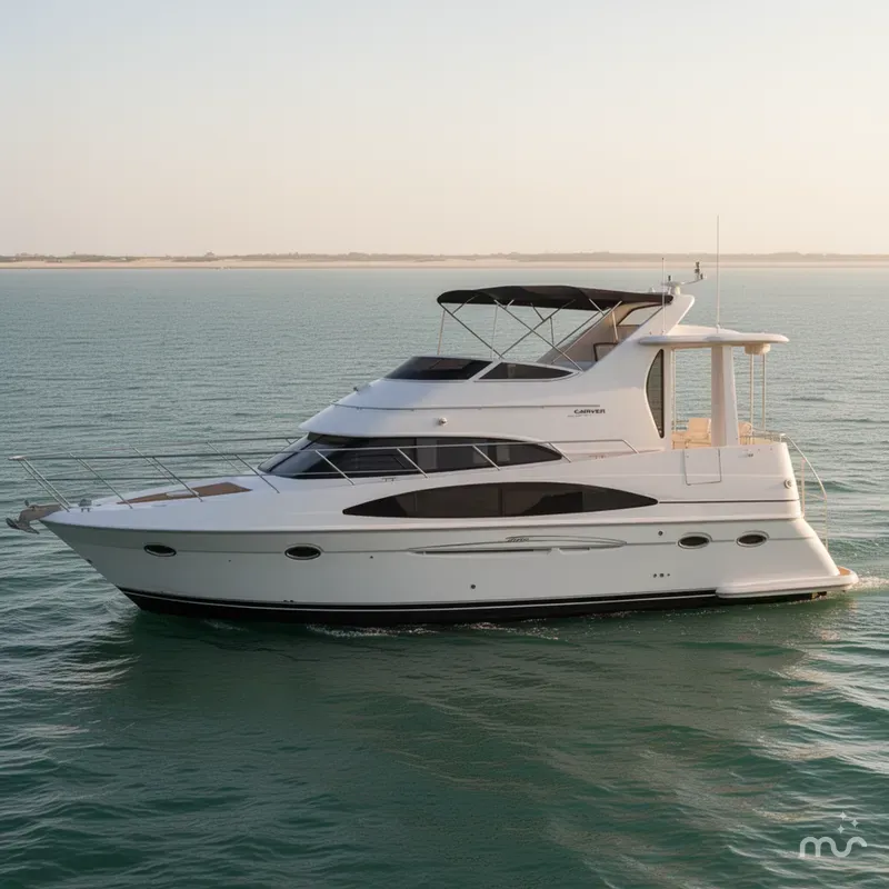 Slide: The Image of Carver Yachts 396 Aft Cabin Motor Yacht 2002 - 1