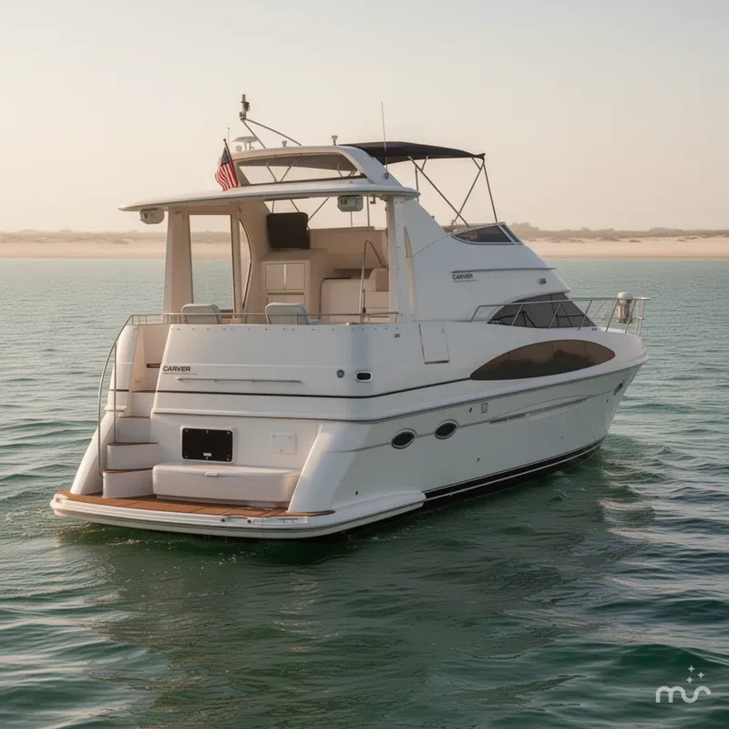 Slide: The Image of Carver Yachts 396 Aft Cabin Motor Yacht 2002 - 2