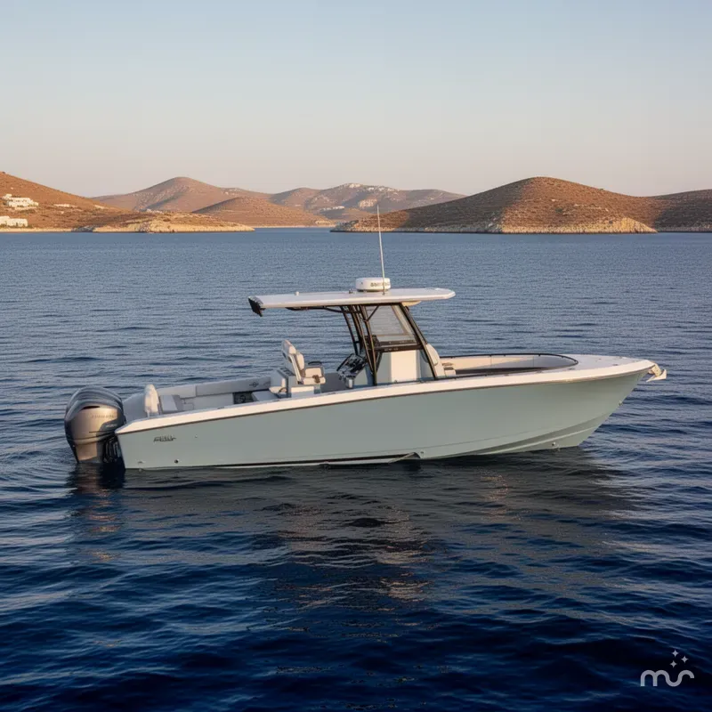 Slide: The Image of Fountain 34 Center Console 2026 - 2