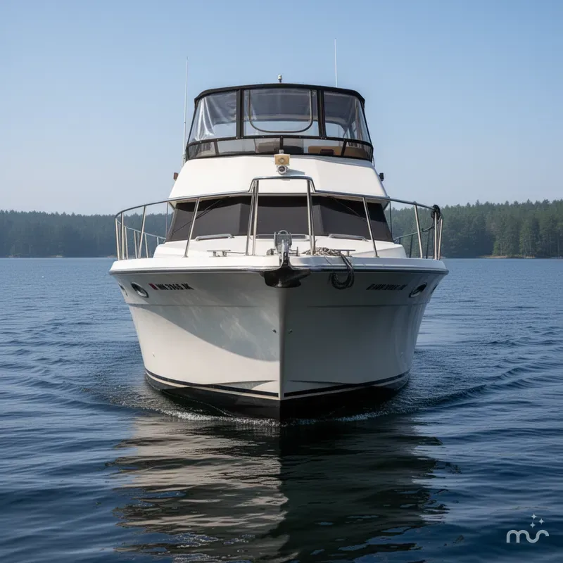 Slide: The Image of Carver Yachts 33 Aft Cabin Motor Yacht 1991 - 2