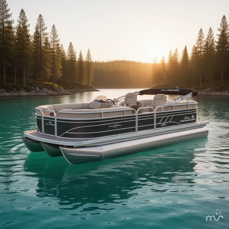 The Image of Sun Tracker Party Barge 22 DLX 2023 - 0