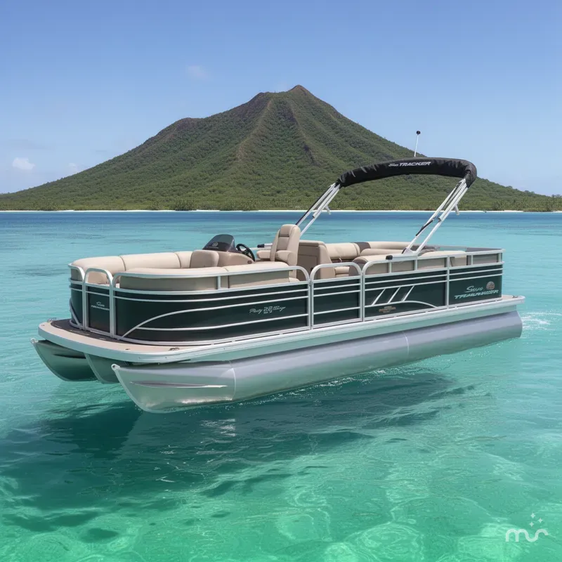 The Image of Sun Tracker Party Barge 22 RF DLX 2023 - 0