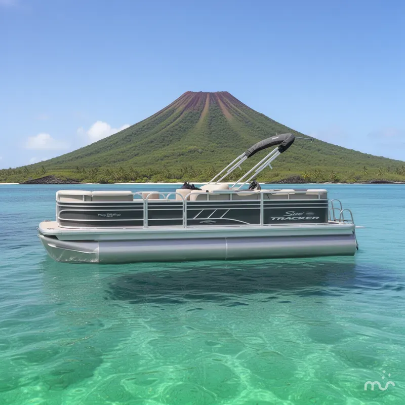 Slide: The Image of Sun Tracker Party Barge 22 RF DLX 2023 - 2