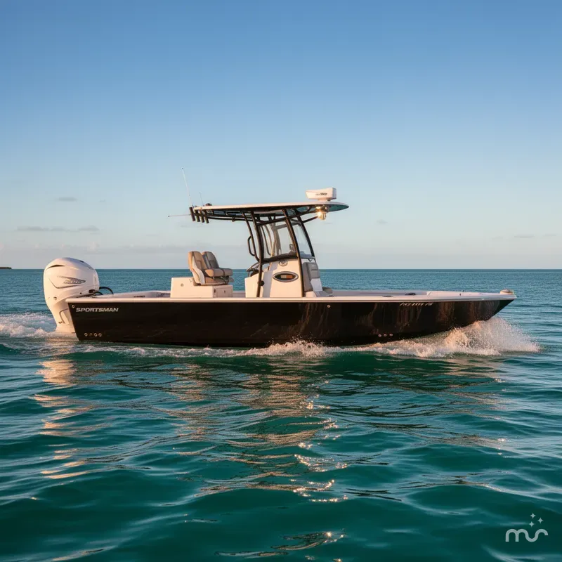 Slide: The Image of Sportsman Masters 267OE Bay Boat 2022 - 2