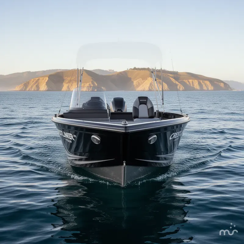 Slide: The Image of Crestliner 1700 Vision S/C w/ 90HP Mercury! 2023 - 0