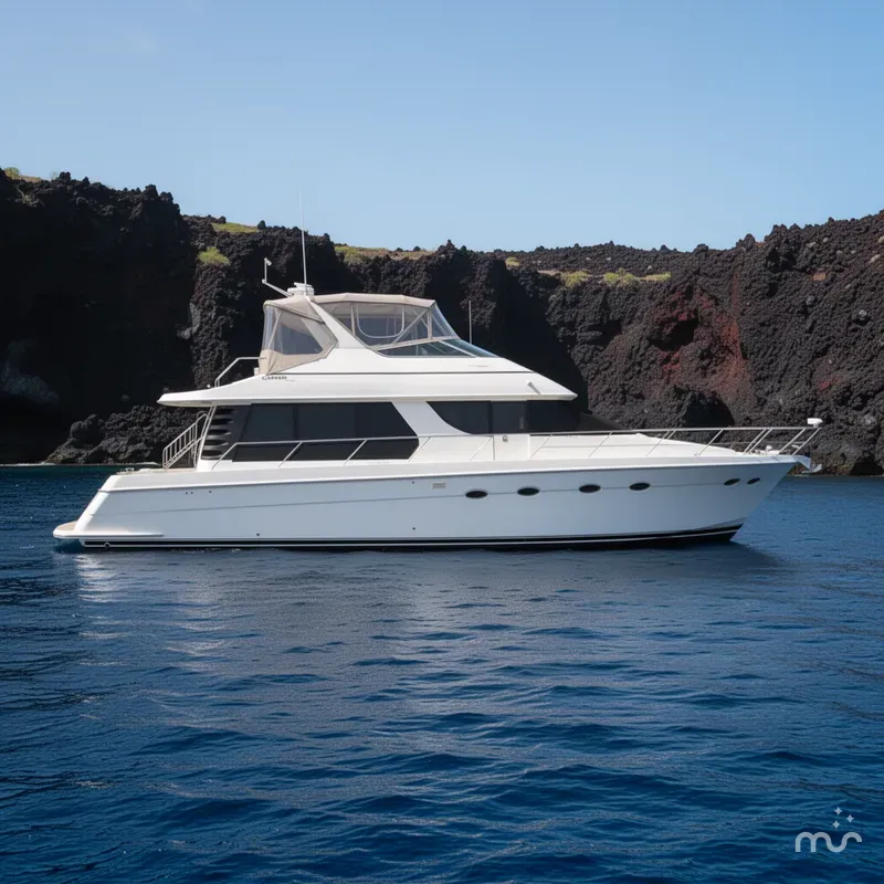 Slide: The Image of Carver Yachts 530 Voyager Pilothouse 1999 - 2